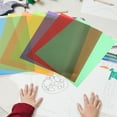 thumbnail image 2 of OULII 18 Sheets Colorful Cellophane Wrap in Cyan for Creative Activities for Artists, 2 of 4