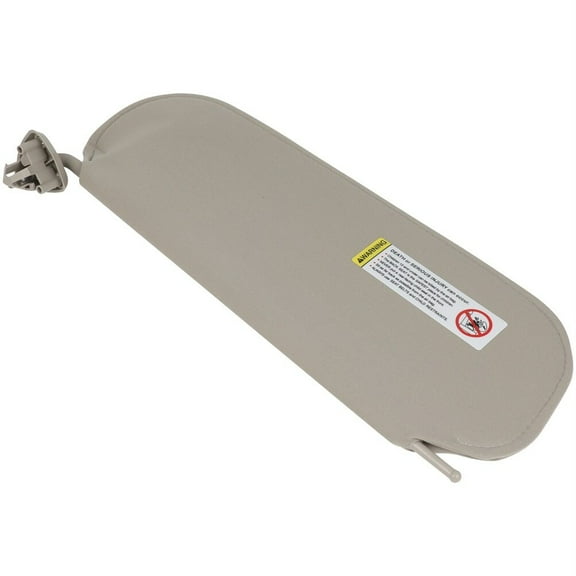 cciyu Left Driver Side Sun Visor fit for 2003-2019 for Chevrolet GMC Beige Without Sunroof