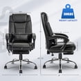 thumbnail image 7 of NOBLEMOOD Black Heated Office Chair w/ 4 Points Massage, Lumbar Support & Footrest for Adult & Child, 7 of 7