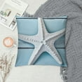 thumbnail image 2 of COMIO  Ocean Beach Pillow Covers Nautical Summer Sea Theme Cushion Covers Starfish Lighthouse Sailboat Anchor Sea Shell Coastal Throw Pillow Cases for Home Bed Decoration, 2 of 5