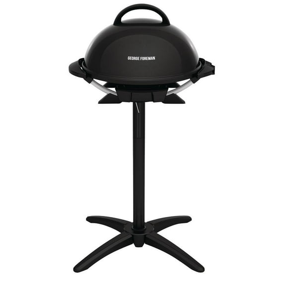 George Foreman Indoor/Outdoor Electric Grill, 15-Serving, black