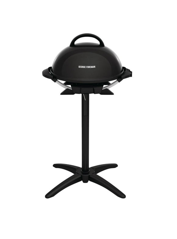 George Foreman 15-Serving Indoor/Outdoor Electric Grill, Black