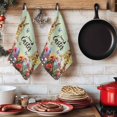thumbnail image 6 of Spring Easter Bunny Kitchen Towels Set of 3, Green Wooden Red Floral Easter Eggs Absorbent Dish Towels for Kitchen, Microfiber Hand Towel, Quick Drying Tea Towel for Cleaning Decorative Dishcloths, 6 of 7