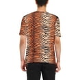 thumbnail image 3 of INSPIRE CHIC Men's Leopard Printed T-Shirt V Neck Short Sleeves Top L Tiger Print, 3 of 6