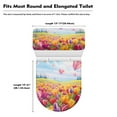 thumbnail image 5 of KUIFORTI Toilet Lid Cover Pastoral Style Toilet Tank Cover Elongated Toilet Seat Cover for Bathroom Accessories Decor Universal Toilet Cover Lid Set of 2 Pack, 5 of 6