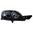 thumbnail image 4 of For Mazda 3 2004 05 06 07 08 2009 Headlight Passenger Side | Lens And Housing | For Hatchback | Clear Lens | Black/Chrome Housing | With Projector | MA2519107 | 11014079, B00ZAO09HA, 4 of 6