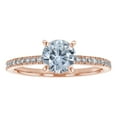 thumbnail image 3 of 14K Rose Gold 1-1/4 ct. Certified Natural Diamonds Solitaire Engagement Ring By Hollywood Hills Jewelers, 3 of 6