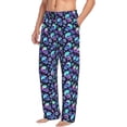 thumbnail image 6 of Sikiie Skull flower tie dye Mens Pajama Pants Sleep & Lounge Pants, PJ Bottoms With elastic waistb and Pockets Large, 6 of 6