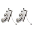 thumbnail image 2 of 2pcs Wooden Wardrobe Sliding Door Wheels Cabinet Pulleys Mute Double Wheels, 2 of 6