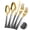 Black/Gold, variant on Hammered Silver Gold Silverware Set,20 Piece Modern Flatware Set Service for 4,Mirror Polished Stainless Steel Cutlery Set Utensil Set Tableware,Kitchen Knives Forks Spoons Set,Dishwasher Safe