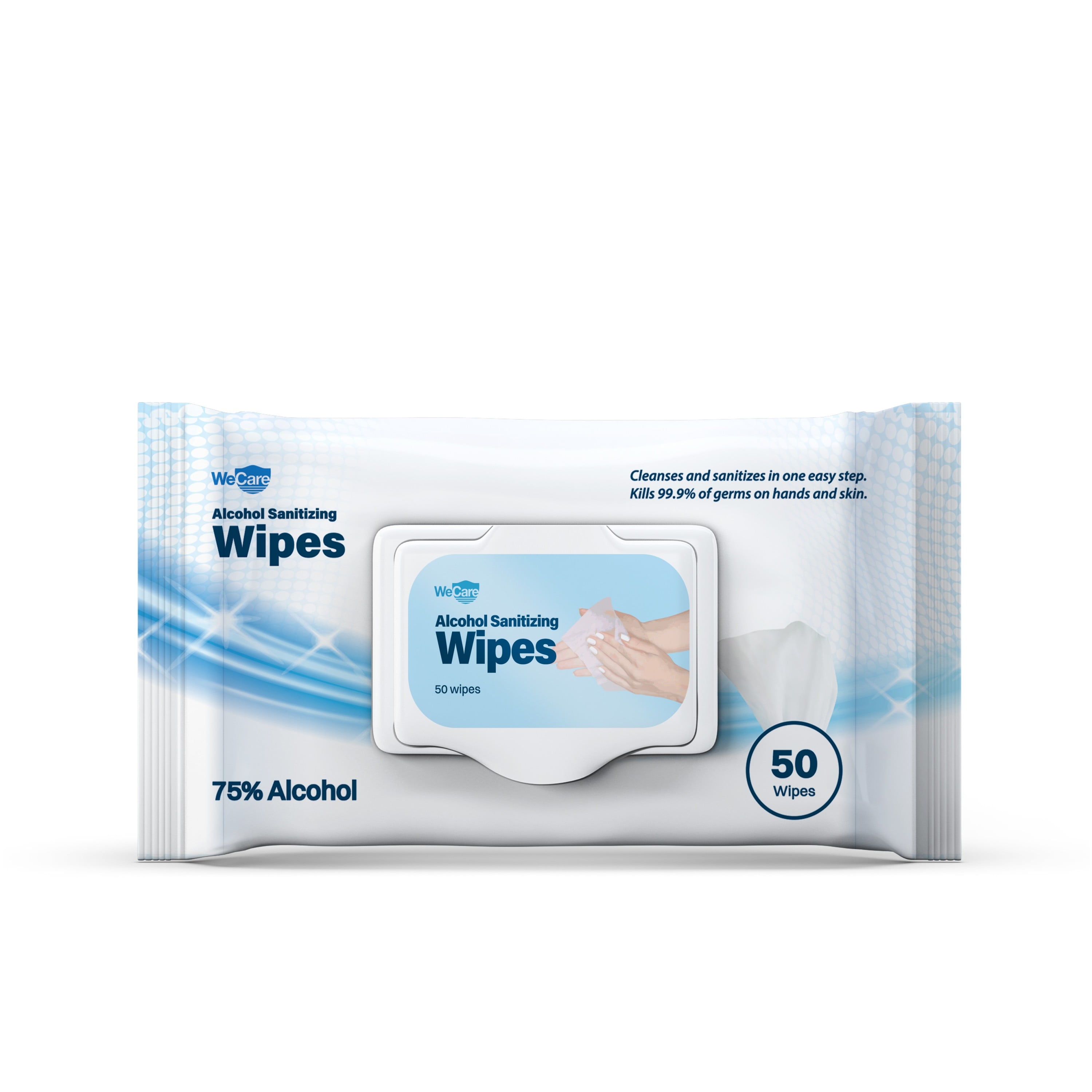 Sanitizer Alcohol Wipes, 75% Ethyl, BioPure, 100 wipes per can