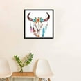 thumbnail image 2 of DIY 5D Diamond Painting Kit (For Adults) Diamond Painting "Feathered Cow Skull" - Full Diamond Crystal Rhinestone Embroidery Craft Kit, Can Be Used As Gift, Wall Decoration, 2 of 7