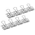 thumbnail image 2 of 80 clips para carpetas de 19 mm, potente fuerza de sujeción, clips de papel multicolores de metal duraderos para el hogar, la oficina y la escuela, color plateado, 2 of 5