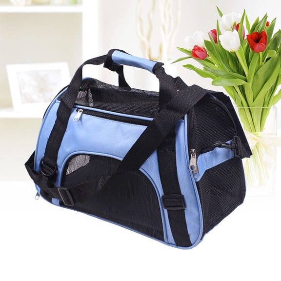 PENIKOKO Dog Carrier Bag with Adjustable Straps, Breathable Mesh, Lightweight Pet Travel Carrier for Sightseeing Trips