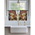 thumbnail image 3 of Sheer Curtains 54 Inch Length 2 Panels Set for Kitchen, Farm Yaks Semi Sheer Curtains for Windows, Farmhouse Barn Funny Animals Butterfly Voile Window Treatments Rod Pocket Curtain, 3 of 7