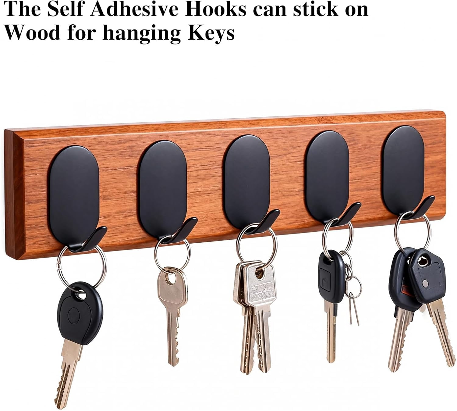 FRKSMD-Sticky Adhesive Hooks for Hanging, Key Hooks, Stainless Steel Wall Hooks, Command Hooks, Coat Hooks, Door Hooks, Towel Hanger, Metal Hook, Utility Hooks,Picture Hanger, Storage Hooks, 10Pcs (B