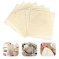 thumbnail image 2 of 7pcs Cotton Filter Bags Reusable Soup Bags Drawstring Strainer Filter Bag, 2 of 6