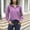 Purple, variant on Elvqul Womens Shirts Long Sleeve Black Button down Womens Blouses Open Front Collared Solid Shirt