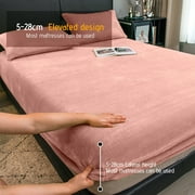 Home Extra Soft Velvet Plush Queen Micro Fleece Sheet Set | Deluxe Microplush Non Pilling Sheets, Deep Pocket | Lavish Sherpa Velvet Luxe Collection
