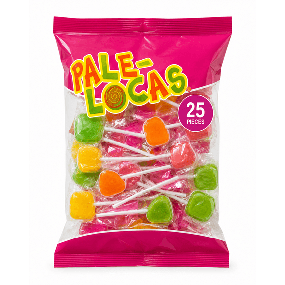 Double-Ended Lollipops, Assorted Fruit Candy, 25 Count, 13.22 oz