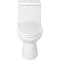 thumbnail image 2 of 3 L/4.8 L Chaplin High Efficiency Dual Flush Elongated Toilet - White, 2 of 2