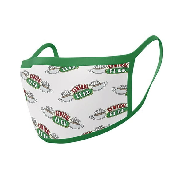 Friends Central Perk Triple Layer Cotton Fabric Face Mask 2PK