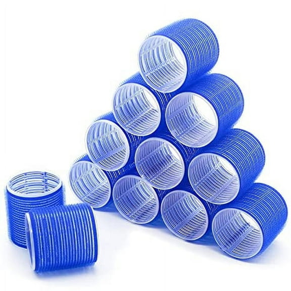 Artrylin Hair Rollers, 12 Pack Self Grip Salon Hairdressing Curlers, Hair Roller Sets, Hair Curlers, DIY Curly Hairstyle 1.18in*2.36in-12pcs,Random Color