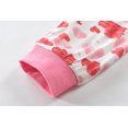 thumbnail image 7 of FEDPOP Toddler Girls Pajamas Bamboo Viscose Kids Long Sleeve Snug fit Bow Printed Pjs 2pcs Set 3T, 7 of 7