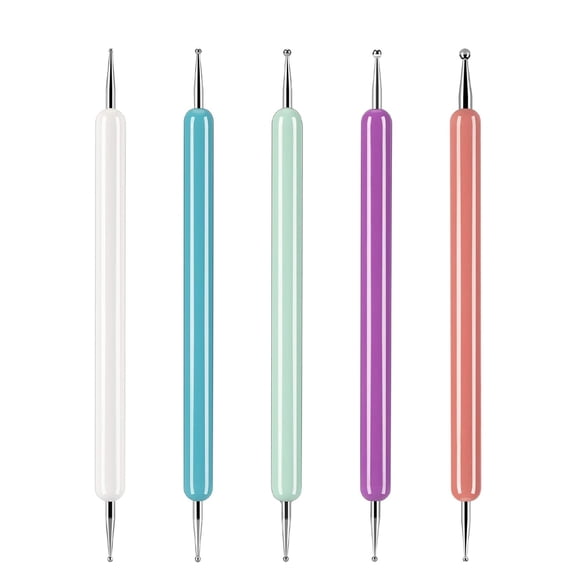 5 Pcs Pattern Tracing Stylus, Ball Embossing Stylus for Transfer Paper, Tracing Tools for Drawing, Embossing Tools for Paper, Art Dotting Tools for Nail Art, Ball Tip Clay Tools Sculpting Stylus