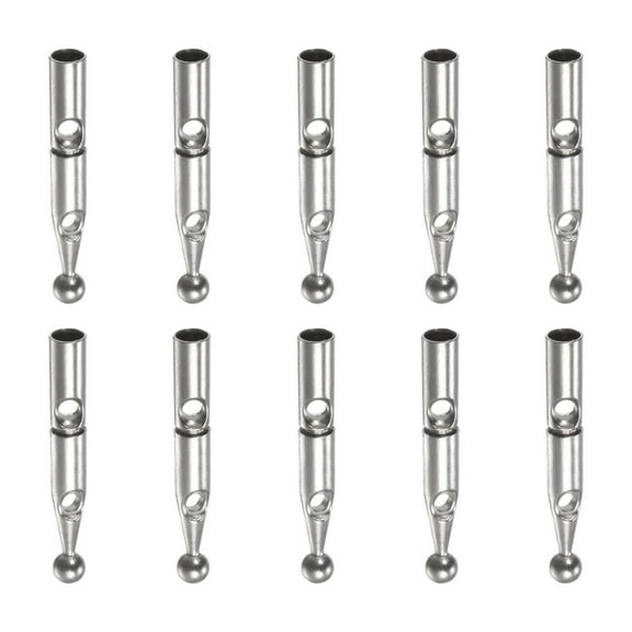 Uxcell Umbrella Tail Beads Metal 3.6mm Dia for Reverse Umbrella Cover, Silver Tone, 10 Pieces