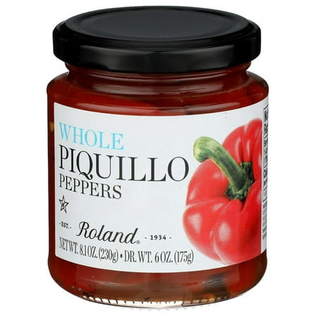 Roland Peppers Jrs Whole Piquillo 8.1 oz (Pack of 12)