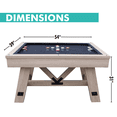 Freetime Fun 54" Bumper Pool Table for Adults and Kids Game Room, Comes