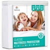 Queen Size Mattress Protector Waterproof Cover - Deep Pocket, Thin Smooth Fabric,Safe Sleep, Breathable, Quiet…