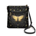 thumbnail image 2 of Kuiaobaty Butterfly Moon Stars Print Crossbody Bag for Women, Trendy Portable Leather Satchel Purse with Adjustable Strap, Zipped Pockets Messenger Handbag Lightweight Shoulder Bag for School, 2 of 7