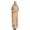 thumbnail image 4 of Hauts à Manches Longues pour Femmes Robe Abaya Modeste à Capuche Chauve-Souris Couleur Unie 2 Couleurs, 4 of 9