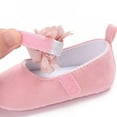 thumbnail image 4 of Eleanos Baby Girls Flat Shoes Toddler Soft Sole Mary Jane Princess Christening Baptism Crib Shoes, 4 of 5