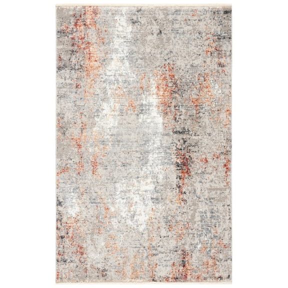SAFAVIEH Dream Corwin Abstract Area Rug, Grey/Ivory, 2'6" x 4'