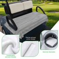 thumbnail image 5 of Golf Cart Seat Covers for 2 Seater,Vintage Gray Microfiber Cart Seat Towel Blanket,Country Farmhouse Abstract Minimalist Art Absorbent Breathable NonSlip Bench Seats Protector for Golf Course 51"x31", 5 of 9