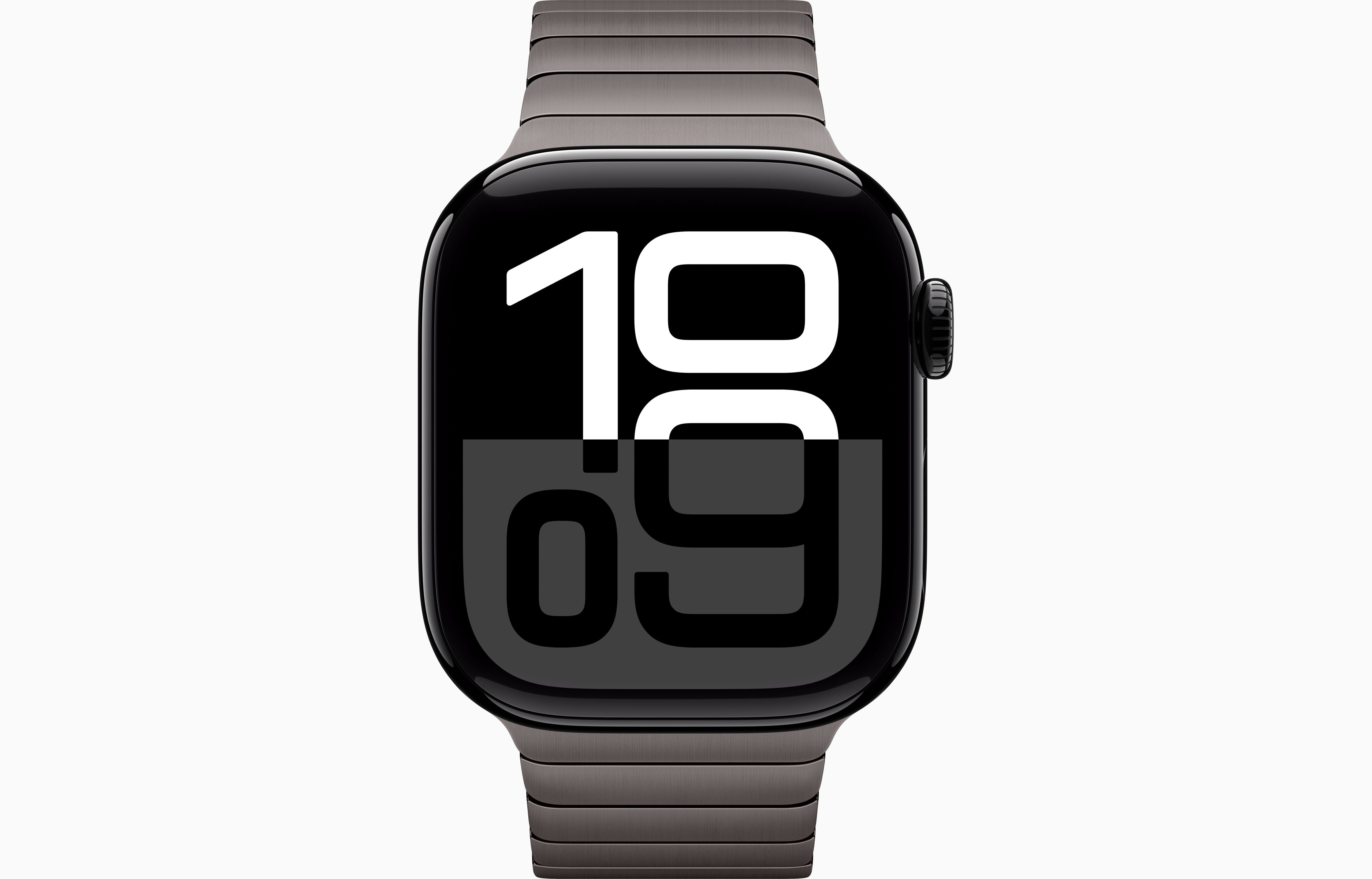 Restored Apple Watch Series 10 GPS + Cellular 42MM Jet Black Aluminium Case with Stainless Steel Slate Link Bracelet (Refurbished)