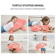 thumbnail image 3 of 28" Big Pink Sea Turtle Stuffed Animals Plush Pillow Toys, Large Turtles Plushies, Gift for Kids Boys Girls, Birthday, 3 of 9