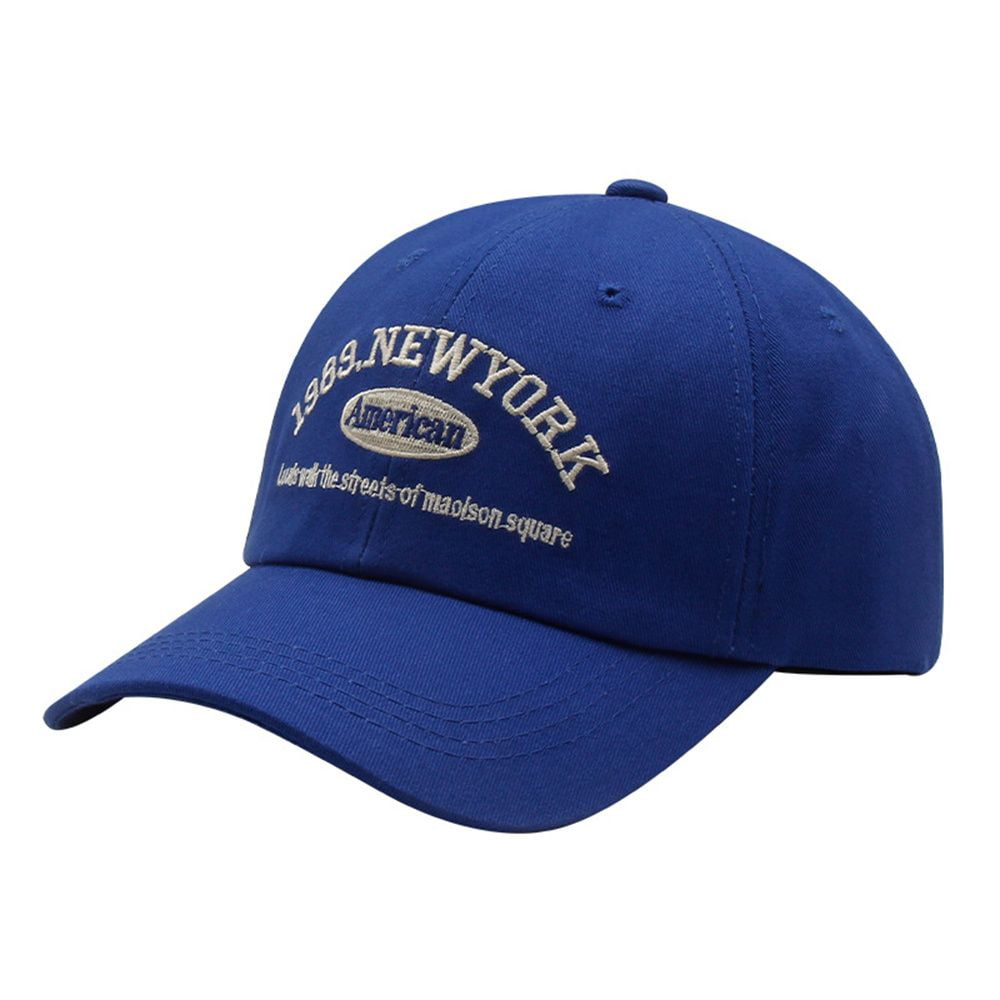 New York 1989 Dark Blue Washed Snapback Baseball Cap Monaco
