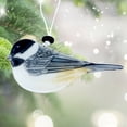 thumbnail image 2 of Chickadee Bird Ornament - Art Glass Light Catcher, 2 of 5