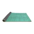thumbnail image 2 of Ahgly Company Indoor Square Oriental Turquoise Blue Industrial Area Rugs, 4' Square, 2 of 4