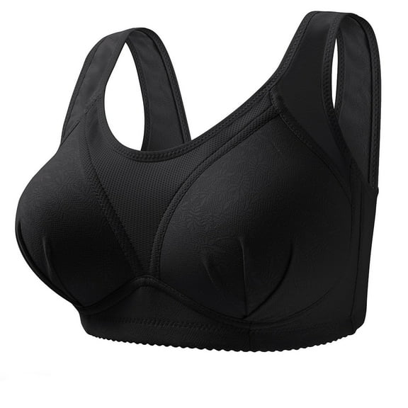Wiyuqeen Womens Plus Sized Bras Sagging Prevention Bras Casual Thin Wireless Push Up Bras Solid Daily Bralettes Breathable Full Cup Tshirt Bras
