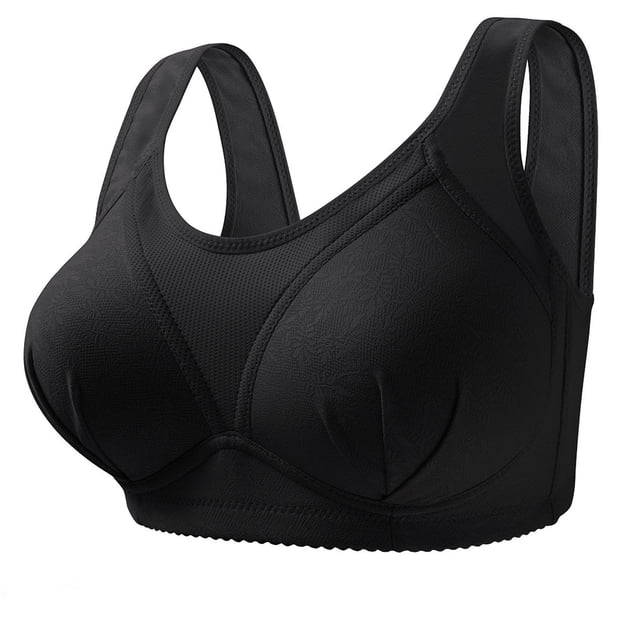AherBiu Bras for Women Full Coverage No Underwire Push up Bralettes High Support Large Bust Everyday Bras