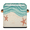 Multicolor 4, variant on CURLYOOT Summer Sea Seashell Starfish 11 x 11 Inch Cube Storage Bin, Fabric Storage Cube Foldable Basket with Leather Handles, Organizer Basket for Closet Shelves