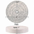 thumbnail image 2 of 6 Inch Polishing Wheel with 1/2" Arbor Hole, 70 Ply, Extra Thick for Bench Grinder Tools (Pack of 2), 2 of 3