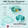 thumbnail image 2 of Baby Formula Dispenser Infant Milk Powder Container for Travel,formula dispenser Portable 6Oz Airtight Leak Proof Formula Storage formula dispenser on the go 2-Pack (Pink), 2 of 10