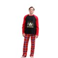 thumbnail image 3 of Odeerbi Christmas Pajamas for Family Holiday Long Sleeve Family Christmas Pajamas Matching Sets Dad Printed Loungewear Top Pants Set Two-Piece Sleepwear Xmas PJs Set Red, 3 of 6