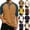 Earthy Yellow, variant on Waffle Henley Shirts for Men Raglan Short Sleeve Button Up T-Shirt Jersey Baseball T-Shirts 2026 Casual Summer Sport Athletic Tee Tops with Chest Pocket Beige XL